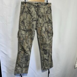 Natural Gear Mens Camo Cargo Tactical Ripstop Pants Sz M Cotton Missing Button**